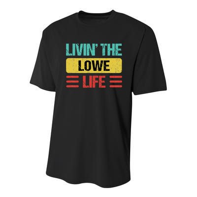 Lowe Name Gift Youth Performance Sprint T-Shirt