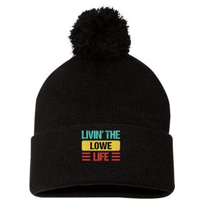 Lowe Name Gift Pom Pom 12in Knit Beanie