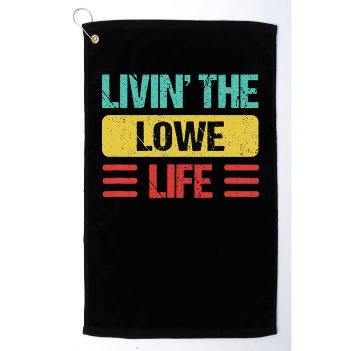Lowe Name Gift Golf Towel