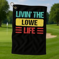 Lowe Name Gift Golf Towel