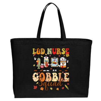 L&D Nurse Gobble Squad Thanksgiving Cotton Canvas Jumbo Tote