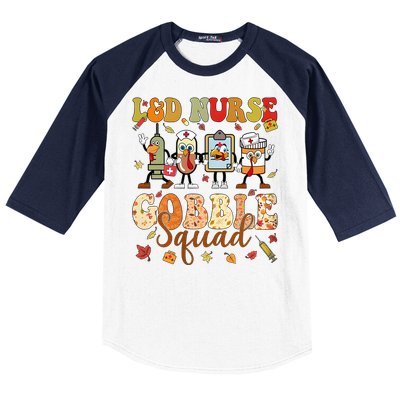 L&D Nurse Gobble Squad Thanksgiving Baseball Sleeve Shirt