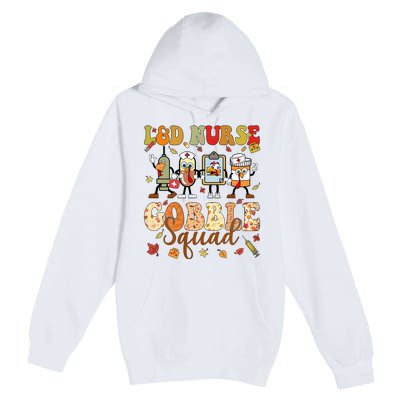 L&D Nurse Gobble Squad Thanksgiving Premium Pullover Hoodie