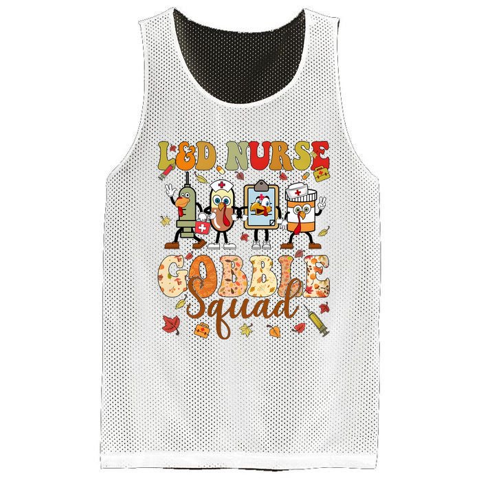 L&D Nurse Gobble Squad Thanksgiving Mesh Reversible Basketball Jersey Tank