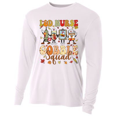 L&D Nurse Gobble Squad Thanksgiving Cooling Performance Long Sleeve Crew