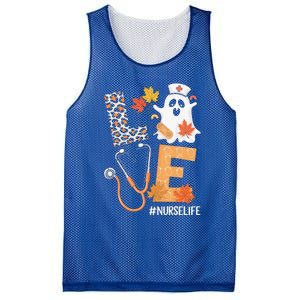 Love Nurse Ghost Stethoscope Fall Halloween Nurses Meaningful Gift Mesh Reversible Basketball Jersey Tank