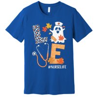 Love Nurse Ghost Stethoscope Fall Halloween Nurses Meaningful Gift Premium T-Shirt