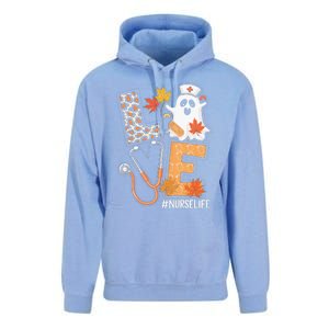 Love Nurse Ghost Stethoscope Fall Halloween Nurses Meaningful Gift Unisex Surf Hoodie