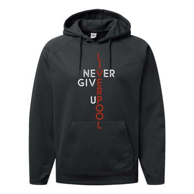 Liverpool Never Give Up Scouser Performance Fleece Hoodie