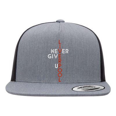 Liverpool Never Give Up Scouser Flat Bill Trucker Hat