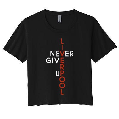Liverpool Never Give Up Scouser Crop Top