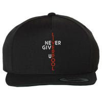 Liverpool Never Give Up Scouser Wool Snapback Cap