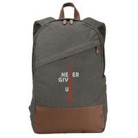 Liverpool Never Give Up Scouser Cotton Canvas Backpack