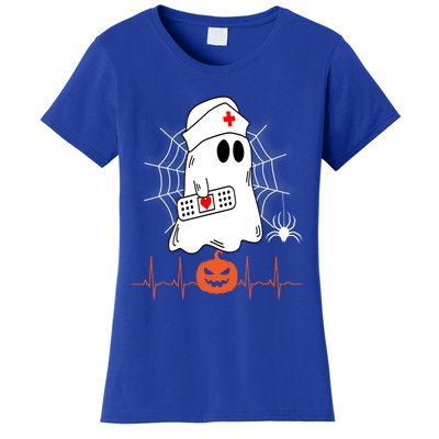 Love Nurse Halloween Pumpkin Fall Nurses Costume Gift Women's T-Shirt