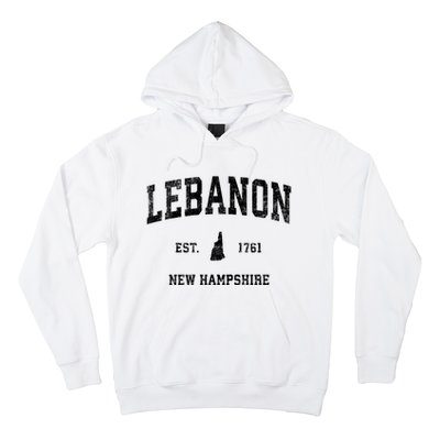 Lebanon New Hampshire Nh Vintage Established Athletic Sports Design Hoodie