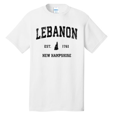 Lebanon New Hampshire Nh Vintage Established Athletic Sports Design Tall T-Shirt