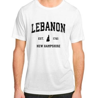 Lebanon New Hampshire Nh Vintage Established Athletic Sports Design Adult ChromaSoft Performance T-Shirt