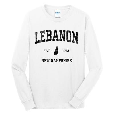 Lebanon New Hampshire Nh Vintage Established Athletic Sports Design Tall Long Sleeve T-Shirt