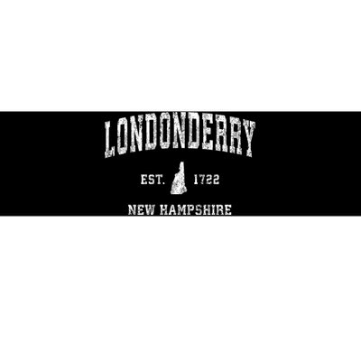 Londonderry New Hampshire Nh Vintage Athletic Sports Bumper Sticker