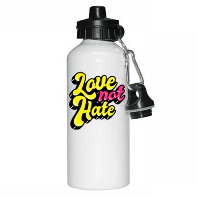 Love Not Hate Gift Aluminum Water Bottle