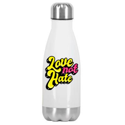 Love Not Hate Gift Stainless Steel Insulated Water Bottle