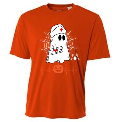 Love Nurse Halloween Pumpkin Fall Nurses Costume Great Gift Cooling Performance Crew T-Shirt