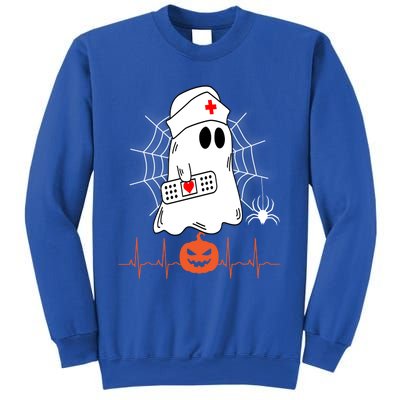 Love Nurse Halloween Pumpkin Fall Nurses Costume Great Gift Sweatshirt