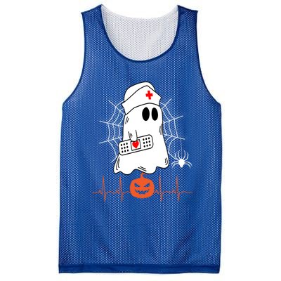 Love Nurse Halloween Pumpkin Fall Nurses Costume Great Gift Mesh Reversible Basketball Jersey Tank