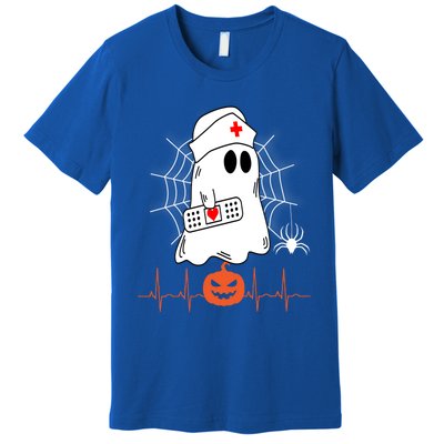 Love Nurse Halloween Pumpkin Fall Nurses Costume Great Gift Premium T-Shirt