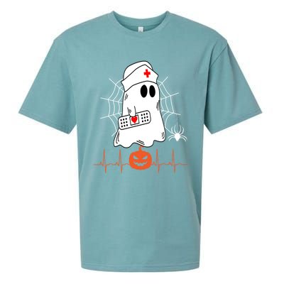 Love Nurse Halloween Pumpkin Fall Nurses Costume Great Gift Sueded Cloud Jersey T-Shirt