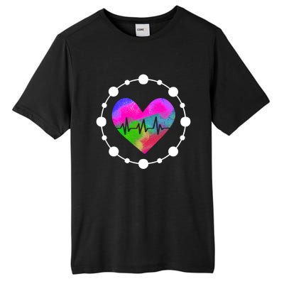 Lovable Nurse Heart Meaningful Gift Tall Fusion ChromaSoft Performance T-Shirt