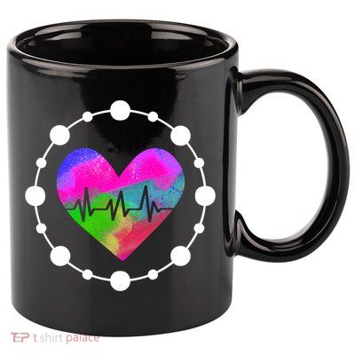 Lovable Nurse Heart Meaningful Gift 11oz C Handle Ceramic Mug