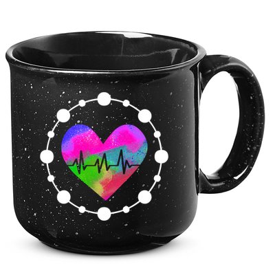 Lovable Nurse Heart Meaningful Gift 15oz Campfire Ceramic Mug