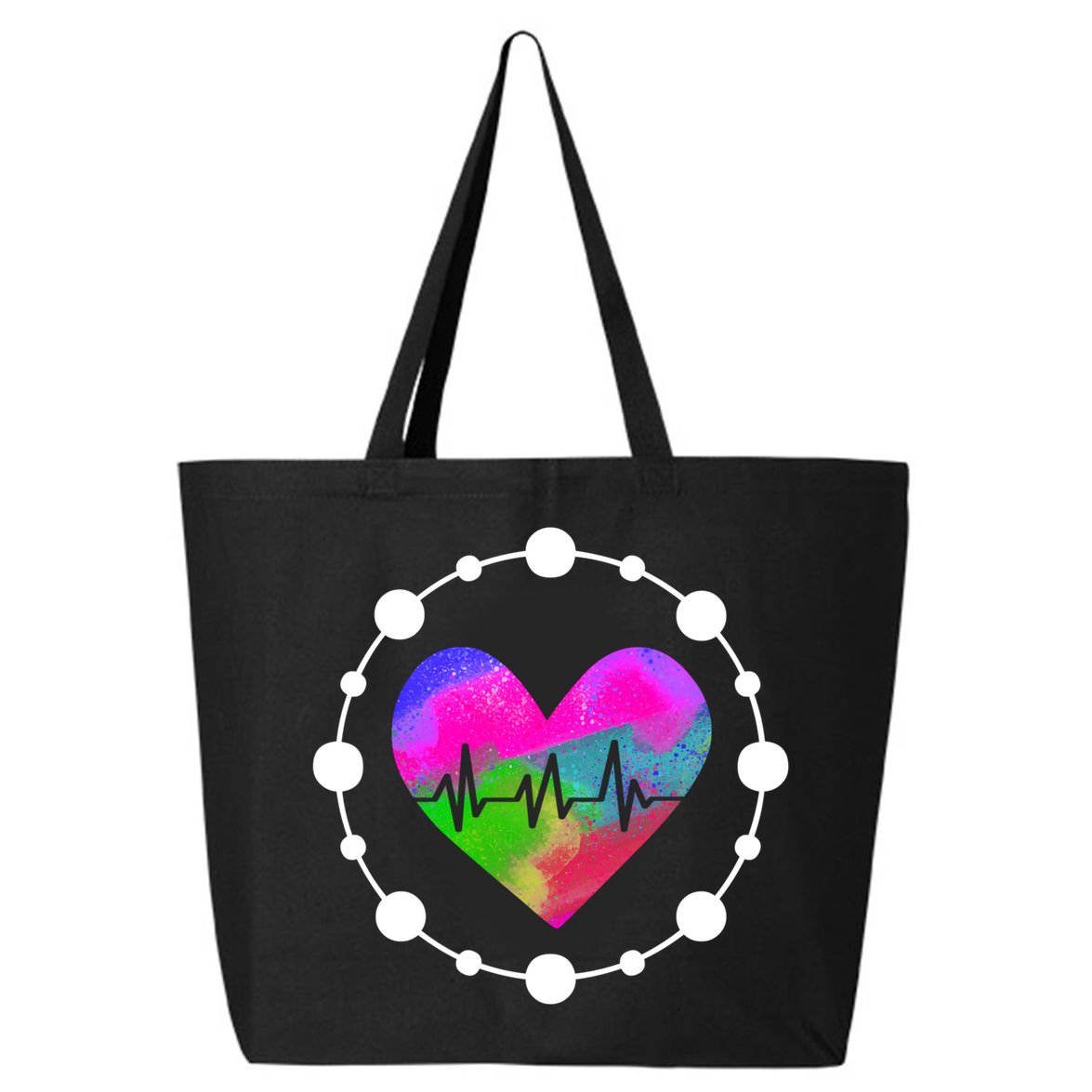 Lovable Nurse Heart Meaningful Gift 25L Jumbo Tote