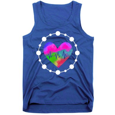 Lovable Nurse Heart Meaningful Gift Tank Top