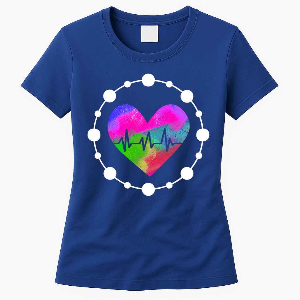 Lovable Nurse Heart Meaningful Gift Womens T-Shirt