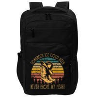 Long Neck Ice Cold Beer Never Broke My Heart Cowboy Boot Hat Impact Tech Backpack