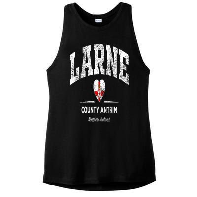 Larne Northern Ireland Ladies PosiCharge Tri-Blend Wicking Tank