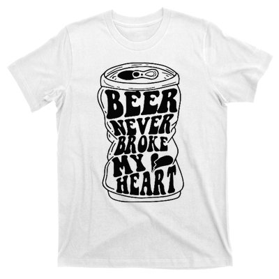 Long Neck Ice Cold Beer Never Broke My Heart T-Shirt