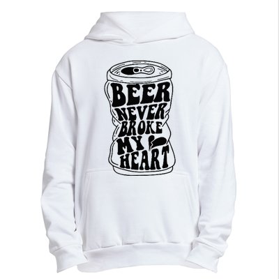 Long Neck Ice Cold Beer Never Broke My Heart Urban Pullover Hoodie