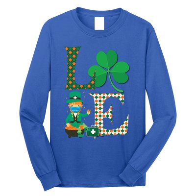 Lucky Nurse Irish St Day Patricks For Medical Healthcare Rn Gift Long Sleeve Shirt