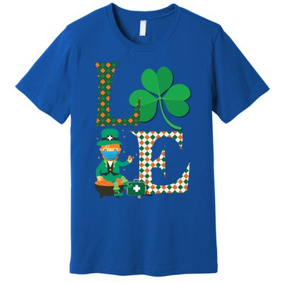 Lucky Nurse Irish St Day Patricks For Medical Healthcare Rn Gift Premium T-Shirt