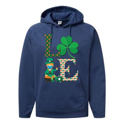 Lucky Nurse Irish St Day Patricks For Medical Healthcare Rn Gift Performance Fleece Hoodie