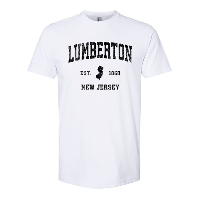 Lumberton New Jersey Nj Vintage Established Athletic Sports Design Softstyle CVC T-Shirt