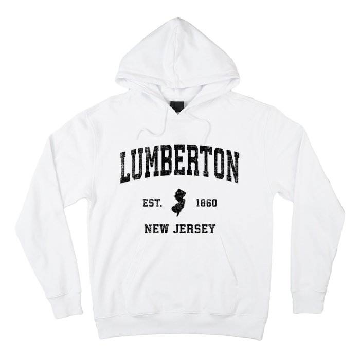 Lumberton New Jersey Nj Vintage Established Athletic Sports Design Hoodie