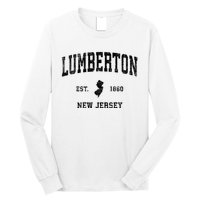 Lumberton New Jersey Nj Vintage Established Athletic Sports Design Long Sleeve Shirt