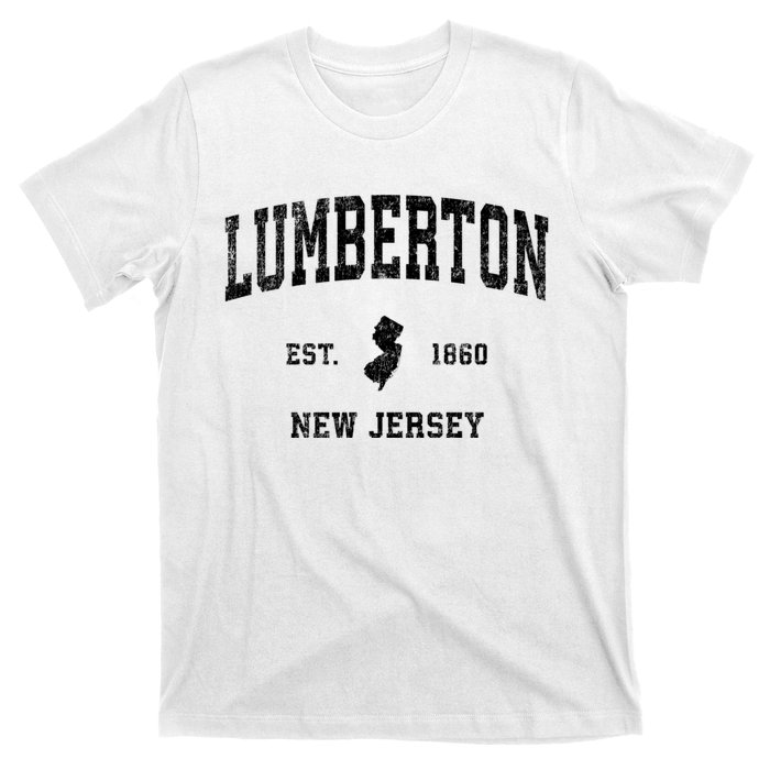 Lumberton New Jersey Nj Vintage Established Athletic Sports Design T-Shirt