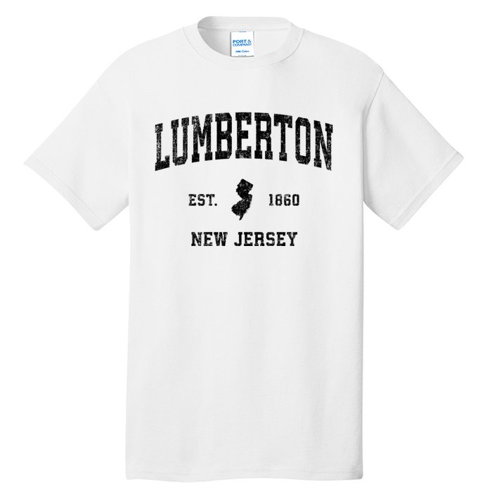 Lumberton New Jersey Nj Vintage Established Athletic Sports Design Tall T-Shirt