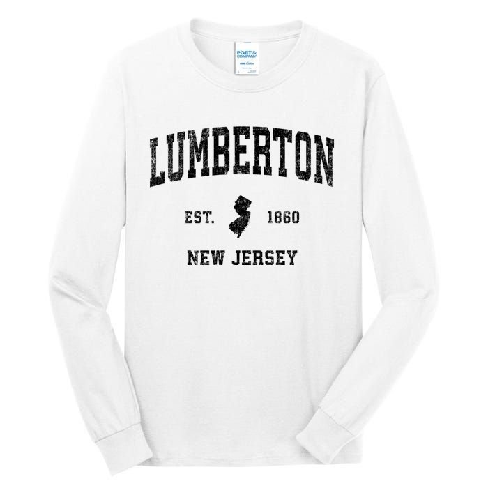 Lumberton New Jersey Nj Vintage Established Athletic Sports Design Tall Long Sleeve T-Shirt