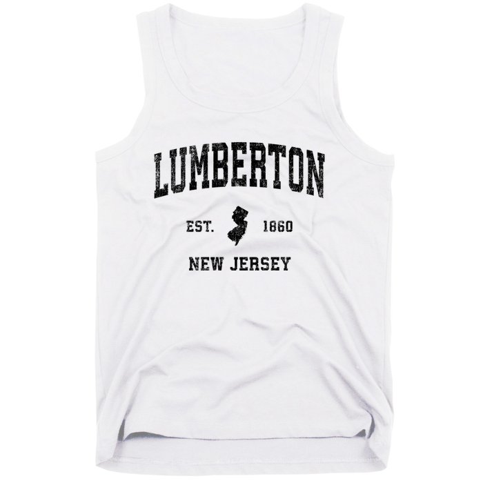 Lumberton New Jersey Nj Vintage Established Athletic Sports Design Tank Top